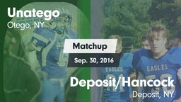 Matchup: Unatego  vs. Deposit/Hancock  2016
