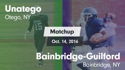 Matchup: Unatego  vs. Bainbridge-Guilford  2016