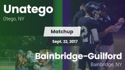 Matchup: Unatego  vs. Bainbridge-Guilford  2017