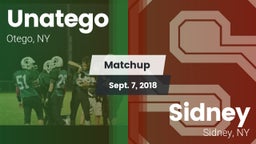 Matchup: Unatego  vs. Sidney  2018