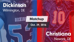 Matchup: Dickinson High vs. Christiana  2016