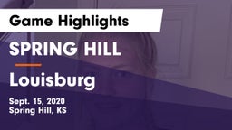 SPRING HILL  vs Louisburg Game Highlights - Sept. 15, 2020