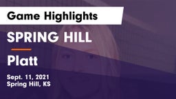 SPRING HILL  vs Platt  Game Highlights - Sept. 11, 2021