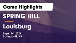 SPRING HILL  vs Louisburg Game Highlights - Sept. 14, 2021