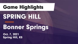 SPRING HILL  vs Bonner Springs Game Highlights - Oct. 7, 2021
