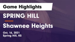 SPRING HILL  vs Shawnee Heights Game Highlights - Oct. 16, 2021