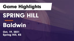 SPRING HILL  vs Baldwin  Game Highlights - Oct. 19, 2021
