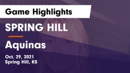 SPRING HILL  vs Aquinas Game Highlights - Oct. 29, 2021