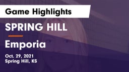 SPRING HILL  vs Emporia Game Highlights - Oct. 29, 2021
