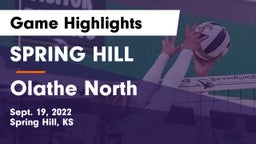 SPRING HILL  vs Olathe North  Game Highlights - Sept. 19, 2022