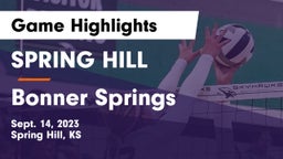 SPRING HILL  vs Bonner Springs  Game Highlights - Sept. 14, 2023