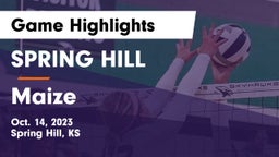 SPRING HILL  vs Maize Game Highlights - Oct. 14, 2023
