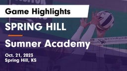 SPRING HILL  vs Sumner Academy  Game Highlights - Oct. 21, 2023