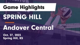 SPRING HILL  vs Andover Central Game Highlights - Oct. 27, 2023