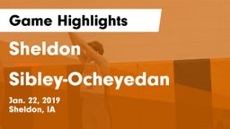 Sheldon  vs Sibley-Ocheyedan Game Highlights - Jan. 22, 2019