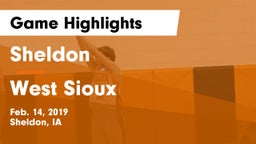 Sheldon  vs West Sioux  Game Highlights - Feb. 14, 2019