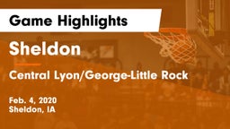 Sheldon  vs Central Lyon/George-Little Rock  Game Highlights - Feb. 4, 2020