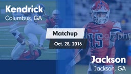 Matchup: Kendrick  vs. Jackson  2016