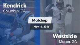 Matchup: Kendrick  vs. Westside  2016