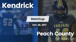 Matchup: Kendrick  vs. Peach County  2017