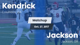 Matchup: Kendrick  vs. Jackson  2017