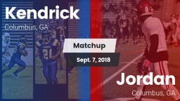 Matchup: Kendrick  vs. Jordan  2018