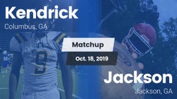 Matchup: Kendrick  vs. Jackson  2019