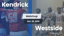 Matchup: Kendrick  vs. Westside  2019