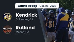 Recap: Kendrick  vs. Rutland  2022