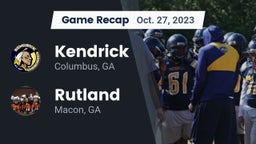 Recap: Kendrick  vs. Rutland  2023