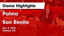 Palma  vs San Benito  Game Highlights - Jan. 5, 2018