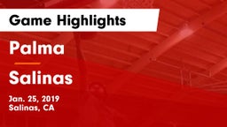 Palma  vs Salinas  Game Highlights - Jan. 25, 2019