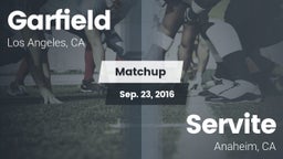 Matchup: Garfield HS vs. Servite  2016