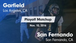 Matchup: Garfield HS vs. San Fernando  2016