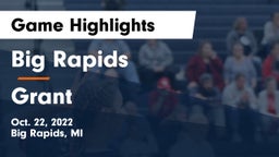 Big Rapids  vs Grant  Game Highlights - Oct. 22, 2022