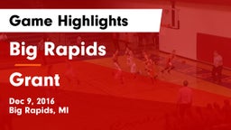 Big Rapids  vs Grant  Game Highlights - Dec 9, 2016