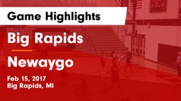 Big Rapids  vs Newaygo  Game Highlights - Feb 15, 2017