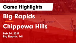 Big Rapids  vs Chippewa Hills  Game Highlights - Feb 24, 2017