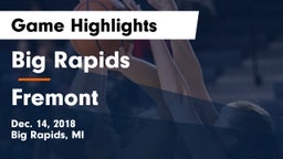 Big Rapids  vs Fremont  Game Highlights - Dec. 14, 2018