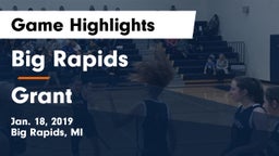 Big Rapids  vs Grant  Game Highlights - Jan. 18, 2019