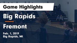 Big Rapids  vs Fremont  Game Highlights - Feb. 1, 2019