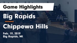 Big Rapids  vs Chippewa Hills  Game Highlights - Feb. 19, 2019