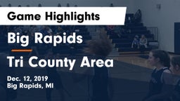 Big Rapids  vs Tri County Area  Game Highlights - Dec. 12, 2019
