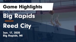 Big Rapids  vs Reed City  Game Highlights - Jan. 17, 2020