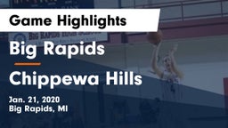 Big Rapids  vs Chippewa Hills  Game Highlights - Jan. 21, 2020