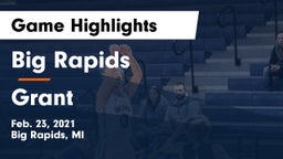 Big Rapids  vs Grant  Game Highlights - Feb. 23, 2021