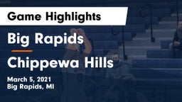 Big Rapids  vs Chippewa Hills  Game Highlights - March 5, 2021