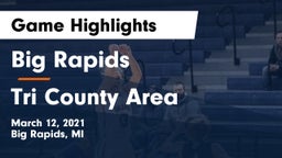 Big Rapids  vs Tri County Area  Game Highlights - March 12, 2021