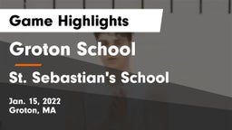 Groton School  vs St. Sebastian's School Game Highlights - Jan. 15, 2022