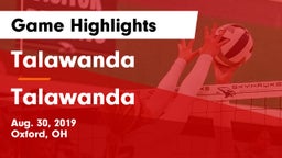 Talawanda  vs Talawanda  Game Highlights - Aug. 30, 2019